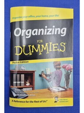 Vintage Organizing for Dummies Pocket Edition Pristine